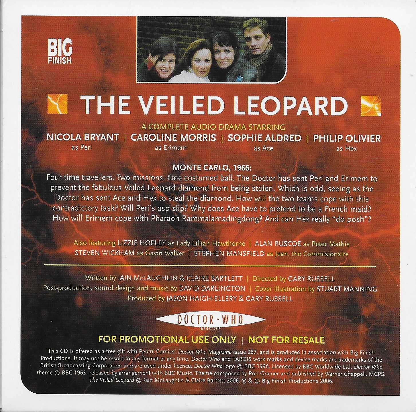 Picture of DWMCD07 Doctor Who - The veiled leopard by artist Various from the BBC records and Tapes library